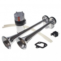 [2-tónová fanfára 380mm, 12V stálý/střídavý tón s kompresorem]