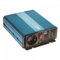 [Sinusový měnič napětí z 24/230V + USB, 400W]
