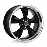 [AMERICAN RACING AR105 TORQ THRUST M - GLOSS BLACK W/ MACHINED LIP]