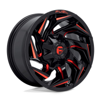 [FUEL 1PC D755 REACTION - GLOSS BLACK MILLED W/ RED TINT]
