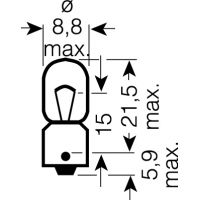 [OSRAM 12V T4W (BA9s) 4W standard (10ks)]