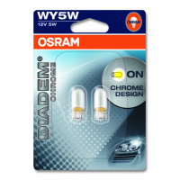 [OSRAM 12V WY5W (W2,1x9,5d) 12V diadem chrome (2ks) oranžová Duo-blister]