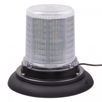 [LED maják, 12-24V, 128x1,5W bílý, magnet, ECE R10]
