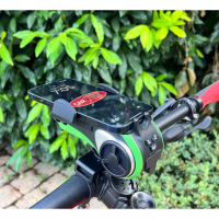 [Multifunkčný držiak telefónu na bicykel so zvukovým systémom, BT, USB, SD, AUX]