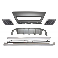 [Bočné prahy s ochrannými krytmi pre terénne vozidlá a hmlovými svetlami, vhodné pre Volvo XC60 (2008-2013) R-Design]