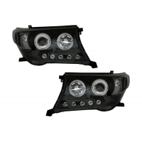 [LED DRL svetlomety vhodné pre Toyota Land Cruiser FJ200 (2008-2012) Upgrade na Facelift 2012 Model Black]