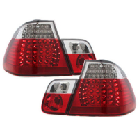 [LED zadné svetlá vhodné pre BMW E46 4D 02-04 _ červené/kryštálové]