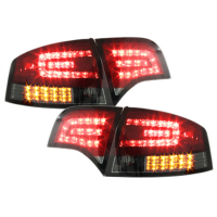 [LED zadné svetlá vhodné pre Audi A4 B7 Limousine (2004-2008) LED Blinker Red Smoke]