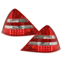 [LED zadné svetlá vhodné pre MERCEDES Benz SLK R170 00-04 červené/kryštálové]