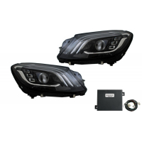 [Headlights Full LED suitable for MERCEDES S-Class W222 Facelift Look OEM with Adapter Modul]